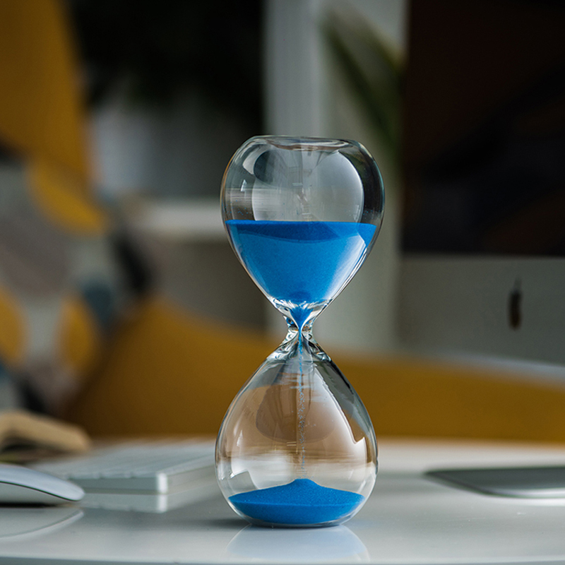 30 60 240 minutos Forma de reloj de arena Decoración del hogar Tiempo de relojería Temporizante Arena